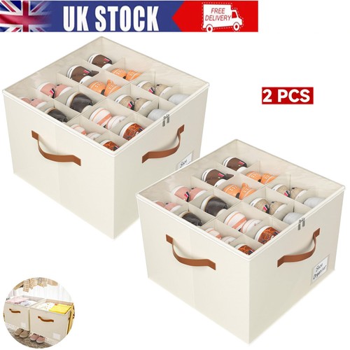 Foldable shoe organiser for - 2x,
