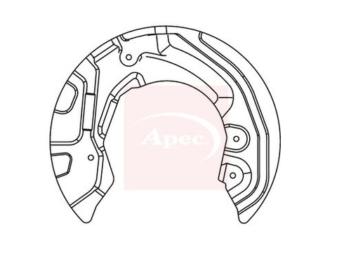 Apec asg1018 brake disc splash - asg1018,