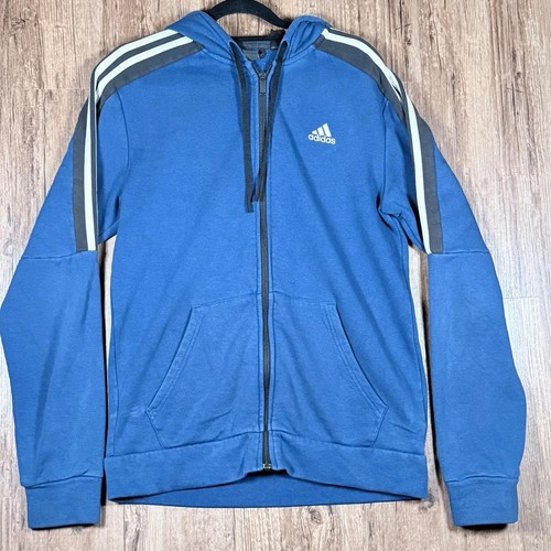 Adidas zip hoodie blue - |,