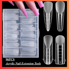 Dual Nail Forms System Full Cover Nail Mold Tips Acrylic Nail Extenstion Tools