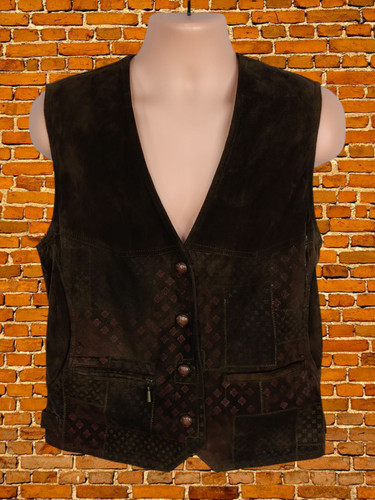 Vintage dark brown waistcoat - vintage,
