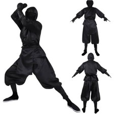 Ninja Suit Adult Fancy Dress Uniform Costume Set Japan Samurai Cosplay Halloween