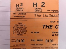 The Clash Ticket stub Portsmouth Guildhall 15th May 1982