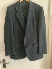 Fabulous THE LABEL Pinstripe Suit Pure New Wool Single Breast Classic 42R 36” W