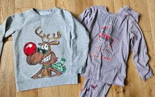 new unisex Bluey Christmas pyjamas.top and cuffed bottoms.5-6yrs