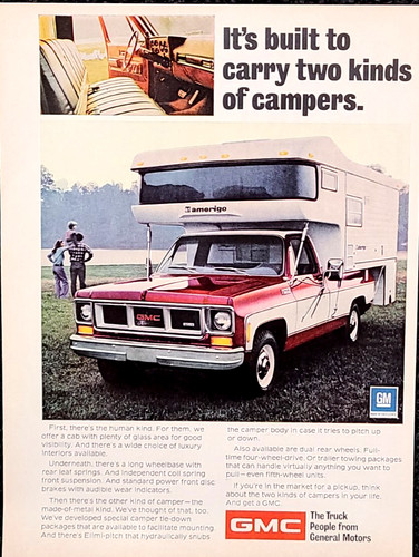 Gmc camper pickup original - gmc,