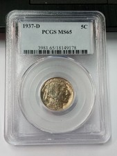 1937 D Buffalo Nickel 5C PCGS