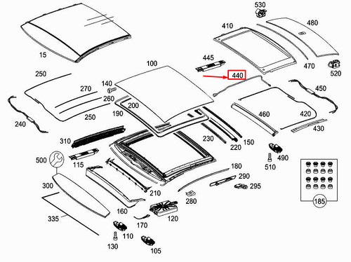 Mercedes benz w222 rear left - s,