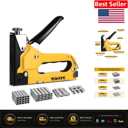 Effortless stapler gun - 4-in-1,