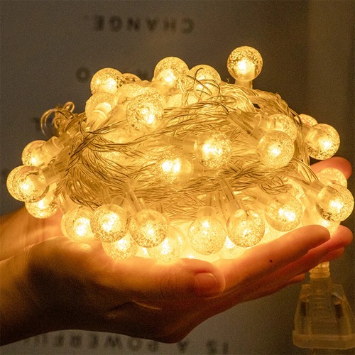 Crystal ball garland string - crystal,