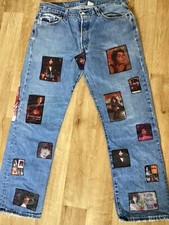 Vintage Original Levi 501’s Kate Bush Patches 36 W 32 L