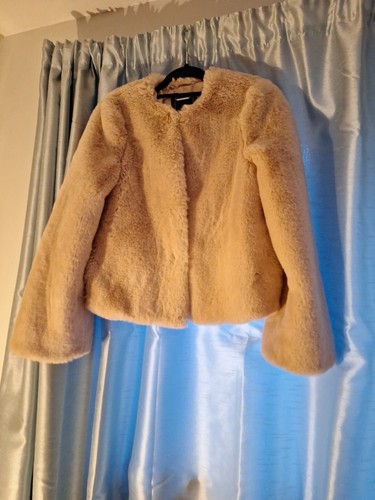 Lipsy pink fluffy coat - pink,