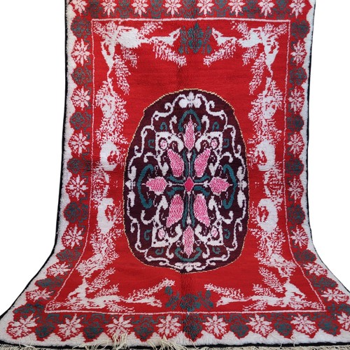 Vintage moroccan azilal - azilal, red