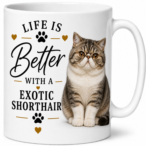 Exotic shorthair cat mug - cat,