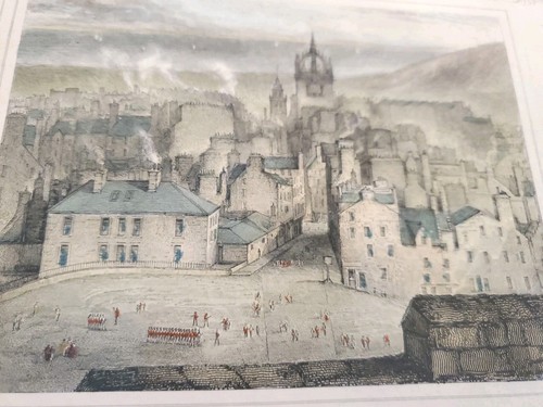 Antique framed castle - antique,