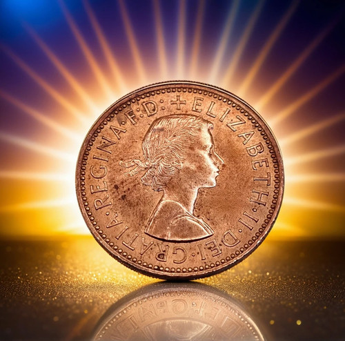 Great britain half - half, penny