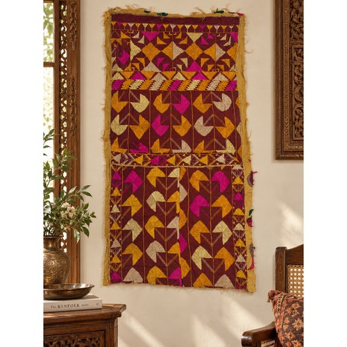 Vintage indian phulkari - indian, hand