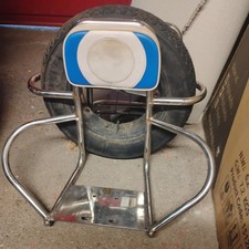 Vespa px rear luggage rack spare wheel carrier (no wheel) padded back rest