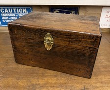 vintage wooden storage box