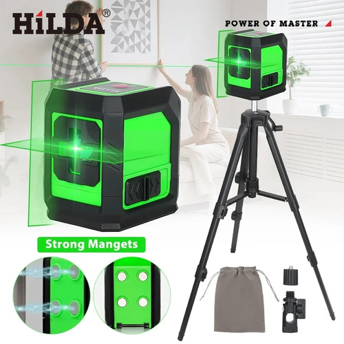 Line green laser level cross - 2-line,