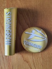 Round 3D Beer Pump Badge Fish Eye Lens And Tap Handle Strongbow Original 
