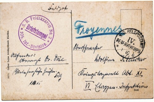 1915 field post ww1 bavarian - ww1,