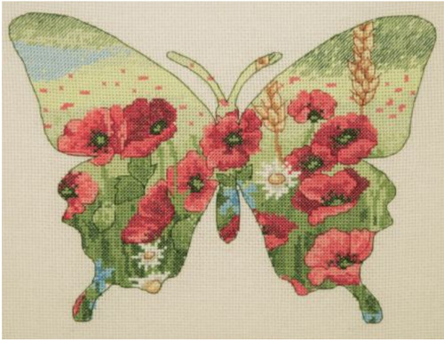 Cross stitch kit anchor - cross,