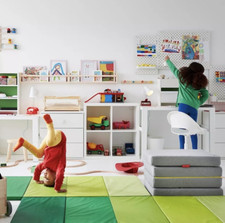 IKEA Children's Desk Chair White Stylish Adjustable Comfortable and Durable