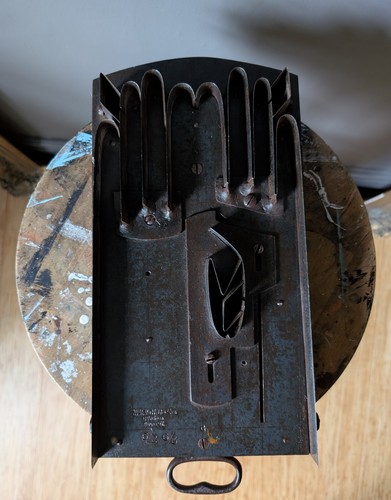 Antique glove cutter mould - antique,
