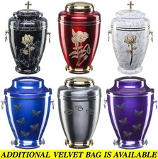 Urns for Ashes Adult Large Cremation Funeral Human Memorial Burial Remain Metal