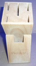 Prestige Kitchen Storage 5 Slot Triangular Wooden Knife Block - no knives