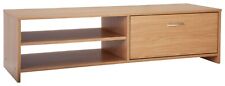 Squares 1 Drawer TV Unit Oak Effect | Compact Media Stand with Storage