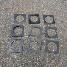 9x black par 64 colour filter holder gel frame Parcan stage theatre lighting 