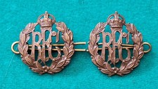 Original ~ Royal Flying Corps ~ Bronze Collar Badges ~ Matched Pair ~ With Pins