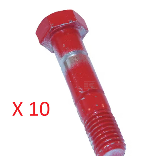 Red shear bolt - for, 25mm