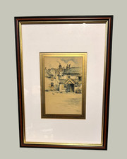 Framed Vintage Print by F