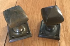 2x Small Vintage Brass Door