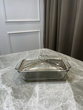 Vintage Glass Casserole Dish w