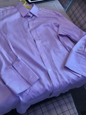 charles tyrwhitt shirt size 18inch purple/pink