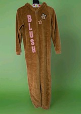 Pudsy One Piece Hooded Fleece Pyjamas Age 11 - 12 years Children In Need