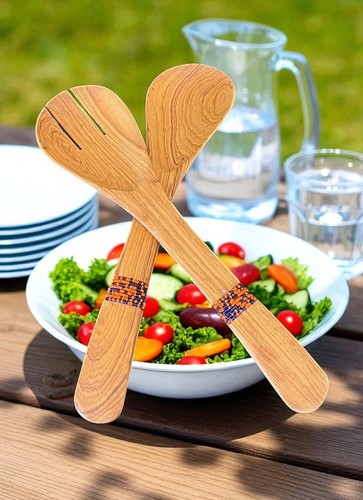 Large wooden salad - wooden,