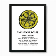 Stone Roses Art Print Framed