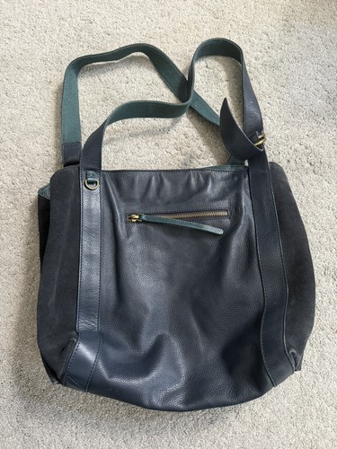 White stuff navy blue leather - navy,