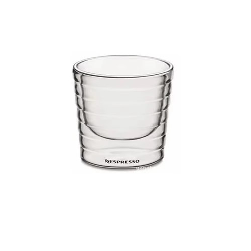 Double wall glass coffee mug - wall,