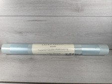 Laura Ashley Lille Stripe Duck Egg Wallpaper Pearlescent Batch No: W068777-A/1