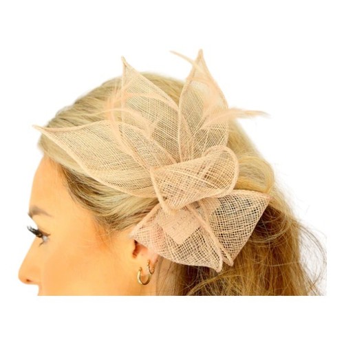 Small feather flower hair - small,