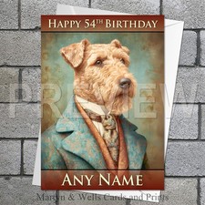 Welsh Terrier birthday card