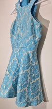 AX Paris Blue Metallic Floral