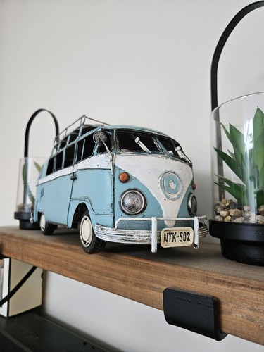 Vintage tin light blue and - vintage,