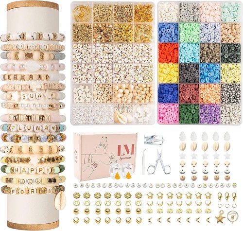 Clay beads bracelet - making, kit